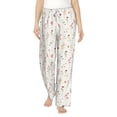 thumbnail image 1 of Salouo Wildflower Watercolor Print Women's Pajama Pants Casual Loose Sweatpants PJs Flowy Pants Drawstring Palazzo for Women Wide Leg Pants Lounge Pajama -X-Large, 1 of 8