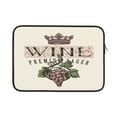 Salouo Wine Pattern Laptop Sleeve Case, Laptop Cover Briefcase Carrying