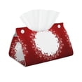 thumbnail image 1 of Salouo Winter Christmas Snowflake Pattern Long Tissue Box Cover Rectangular–Plus Size Tissue Box Holder Modern LeatheLarge Tissue Holder for Bathroom Car & Office Decor, 1 of 7