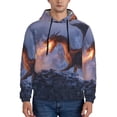 thumbnail image 1 of Salouo Winter Fire Dragon Pattern Men's Fall Hoodie Sweatshirt,Sport Hoodie with Pockets for Men Pullover Casual Hooded Sweatshirt-X-Large, 1 of 7