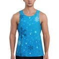 thumbnail image 1 of Salouo Winter With Snowflakes for Men's Tank Tops,Sleeveless Muscle Shirts for Men Quick Dry Workout Tank Top Gym Muscle Tee Fitness Bodybuilding Sleeveless T Shirt-Medium, 1 of 7