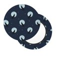 thumbnail image 1 of Salouo Wolf And Moon Pattern Bar Stool Cushion Cover, Round Crease-Resistant Stretchy Dustproof Stool Seat Slipcover for Bar Round Chair-12 inch, 1 of 6
