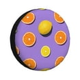 Salouo Yellow Lemon And Orange Print Spare Tire Cover 1417 inch Spare