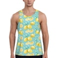 thumbnail image 1 of Salouo Yellow Lemon for Men's Tank Tops,Sleeveless Muscle Shirts for Men Quick Dry Workout Tank Top Gym Muscle Tee Fitness Bodybuilding Sleeveless T Shirt-3X-Large, 1 of 7