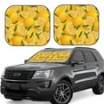 thumbnail image 1 of Salouo Yellow Limes Pattern Car Windshield Sun Shade Foldable | Front Windshield Shade for Sun, Heat and UV Rays | Interior Sun Protection-Small, 1 of 1