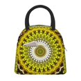 thumbnail image 1 of Salouo Yellow Mandala for Insulated Lunch Bag for Women/Men - Leakproof Cooler Tote Bag Organizer - Reusable Lunch Box for Office Picnic Hiking Beach-One Size, 1 of 6