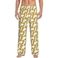 thumbnail image 1 of Salouo Yellow Pears Print Pajama Pants for Men, Lounge Pants Elastic Waistband Casual Men's sleepwear Loungewear Sleep Pajama Pant -Small, 1 of 7