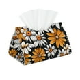 thumbnail image 1 of Salouo Yellow White Daisy Pattern Pattern Long Tissue Box Cover Rectangular–Plus Size Tissue Box Holder Modern LeatheLarge Tissue Holder for Bathroom Car & Office Decor, 1 of 7