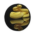 Salouo Yellow WhiteLipped Pit Viper Print Spare Tire Cover 1417 inch