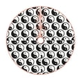 thumbnail image 1 of Salouo Yin Yang Christmas Tree Skirt 36" Farmhouse Christmas Decorations Snowman Xmas Tree Skirt Tree Mat for Holiday Party Decor, 1 of 8