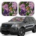 thumbnail image 1 of Salouo butterflies and Gardens Pattern Car Windshield Sun Shade Foldable | Front Windshield Shade for Sun, Heat and UV Rays | Interior Sun Protection-Large, 1 of 6
