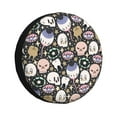 thumbnail image 1 of Salouo cartoon cute Skull star Print Spare Tire Cover 14-17 inch Spare Tire Protector Universal Tough Tire Wheel Cover for Trailer SUV and Truck-14 inch, 1 of 6