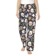 thumbnail image 1 of Salouo cartoon cute Skull star Print Women's Pajama Pants Casual Loose Sweatpants PJs Flowy Pants Drawstring Palazzo for Women Wide Leg Pants Lounge Pajama -, 1 of 8