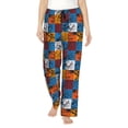 thumbnail image 1 of Salouo colorful plaid Dinosaur Print Women's Pajama Pants Casual Loose Sweatpants PJs Flowy Pants Drawstring Palazzo for Women Wide Leg Pants Lounge Pajama -XX-Large, 1 of 8