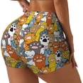 thumbnail image 1 of Salouo cute paw Print Women's Athletic Shorts,Booty Shorts Biker Shorts High Waisted Elastic Workout Shorts for Yoga Gym Running Sports-X-Large, 1 of 8
