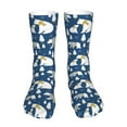 thumbnail image 1 of Salouo cute winter bear Pattern Fun Novelty Crew Socks,Casual Athletic Socks Neutral Socks, 1 of 7