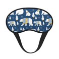 thumbnail image 1 of Salouo cute winter bear Print Sleep Mask Eye Cover, 1-Pack Eye Masks Washable Sleeping Eyeshade Block Sleep Shade Cover Light Reduces Puffy Eyes Traveling Gifts, 1 of 7