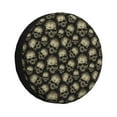 Salouo funny Retro Skull Print Spare Tire Cover 1417 inch Spare Tire