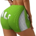 thumbnail image 1 of Salouo golf ball Print Women's Athletic Shorts,Booty Shorts Biker Shorts High Waisted Elastic Workout Shorts for Yoga Gym Running Sports-Medium, 1 of 8