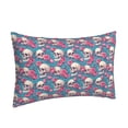 thumbnail image 1 of Salouo happy Skull rose Print Print Pillow Case Cover,Wrinkle-Free Bed Pillow Cover Pack of 1 Home Decor Fade-Resistant and Stain-Resistant ,Pillows Not Included -16"x24", 1 of 8