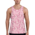 thumbnail image 1 of Salouo happy baby axolotls for Men's Tank Tops,Sleeveless Muscle Shirts for Men Quick Dry Workout Tank Top Gym Muscle Tee Fitness Bodybuilding Sleeveless T Shirt-3X-Large, 1 of 7