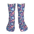 thumbnail image 1 of Salouo mushroom Skull rainbow color Pattern Fun Novelty Crew Socks,Casual Athletic Socks Neutral Socks, 1 of 7