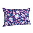 thumbnail image 1 of Salouo mushroom rainbow Skull cartoon Pattern Pillow Cases,1PC Pillow Covers with Envelope Closure Decorative Pillow Case for Bed Couch,Pillows Not Included-14"x20", 1 of 6