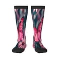 thumbnail image 1 of Salouo pink butterfly Print Women's Men's Ankle Socks 1-pack Casual Athletic Socks for Unisex Adult Moisture-Wicking Socks for Daily Wear/Running/Sport, 1 of 6
