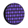 thumbnail image 1 of Salouo purple argyle Pattern Travel Dust-proof Suitcase Cover, Softside Suitcase Protector Luggage Cover Protector for 18-32inch ,Not Included Suitcase-14 inch, 1 of 6