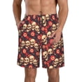 thumbnail image 1 of Salouo record Skull rock Pattern Swim Trunks for Men,Men's Hawaiian Bathing Suit Swimsuits Quick Dry Swimming Board Shorts Beach Shorts with Pockets-X-Large, 1 of 6
