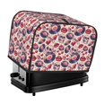 Salouo record rock Skull lips Pattern Two Slice Bread Machine Cover