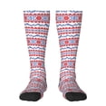 thumbnail image 1 of Salouo red blue Snow Mountain Print Women's Men's Ankle Socks 1-pack Casual Athletic Socks for Unisex Adult Moisture-Wicking Socks for Daily Wear/Running/Sport, 1 of 8