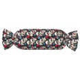 thumbnail image 1 of Salouo rock record Skull artist Pattern Cute Bolster Pillow,Cylindrical Pillow Long Pillow for Bed Round Side Pillow for Knee/Leg/Neck ,- Length 24.4" x 9.8" Diameter, 1 of 8