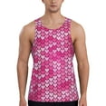 thumbnail image 1 of Salouo shiny with pink heart for Men's Tank Tops,Sleeveless Muscle Shirts for Men Quick Dry Workout Tank Top Gym Muscle Tee Fitness Bodybuilding Sleeveless T Shirt-XX-Large, 1 of 7