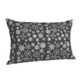 thumbnail image 1 of Salouo simple white Snowflake Pattern Pillow Cases,1PC Pillow Covers with Envelope Closure Decorative Pillow Case for Bed Couch,Pillows Not Included-20"x30", 1 of 6