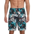 thumbnail image 1 of Salouo snow board colorful Pattern Men's Sleep Pajama Shorts,Pajama Bottoms Elastic Waistband Sleep Pajama Short PJ Shorts for Men -3X-Large, 1 of 6