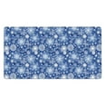 thumbnail image 1 of Salouo whiet Snowflake blue background Print Large Mouse Pad,Extended Mat Desk Pad, 3mm Thick Mice Pad Desk Mat Big Desk Pad for Work, Game, Office, Home -16 x 29.5in, 1 of 8