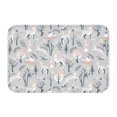 thumbnail image 1 of Salouo white Moose winter tree Pattern Outdoor Indoor Sturdy Doormats 16’’×24’’, Anti Fatigue Soft Flannel Thick Door Mat,Non-Slip Rectangle Rug Cushion, 1 of 7