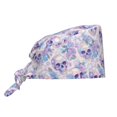 thumbnail image 1 of Salouo white Skull crystal flower Print Adjustable Working Caps,1 Pcs Working Hats Elastic Scrub Hats Elastic Tie Back Hats Unisex Nurse Scrub Cap Nurse Hats ,One Size, 1 of 7