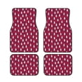 thumbnail image 1 of Salouo white Tree red plaid for Car Floor Mat Set of 4–Car Carpet Mats - Car Mats with Anti-Slip Backing & Driver Heel Pad Universal Fit for Cars, Trucks, SUVs, and Vans, 1 of 1