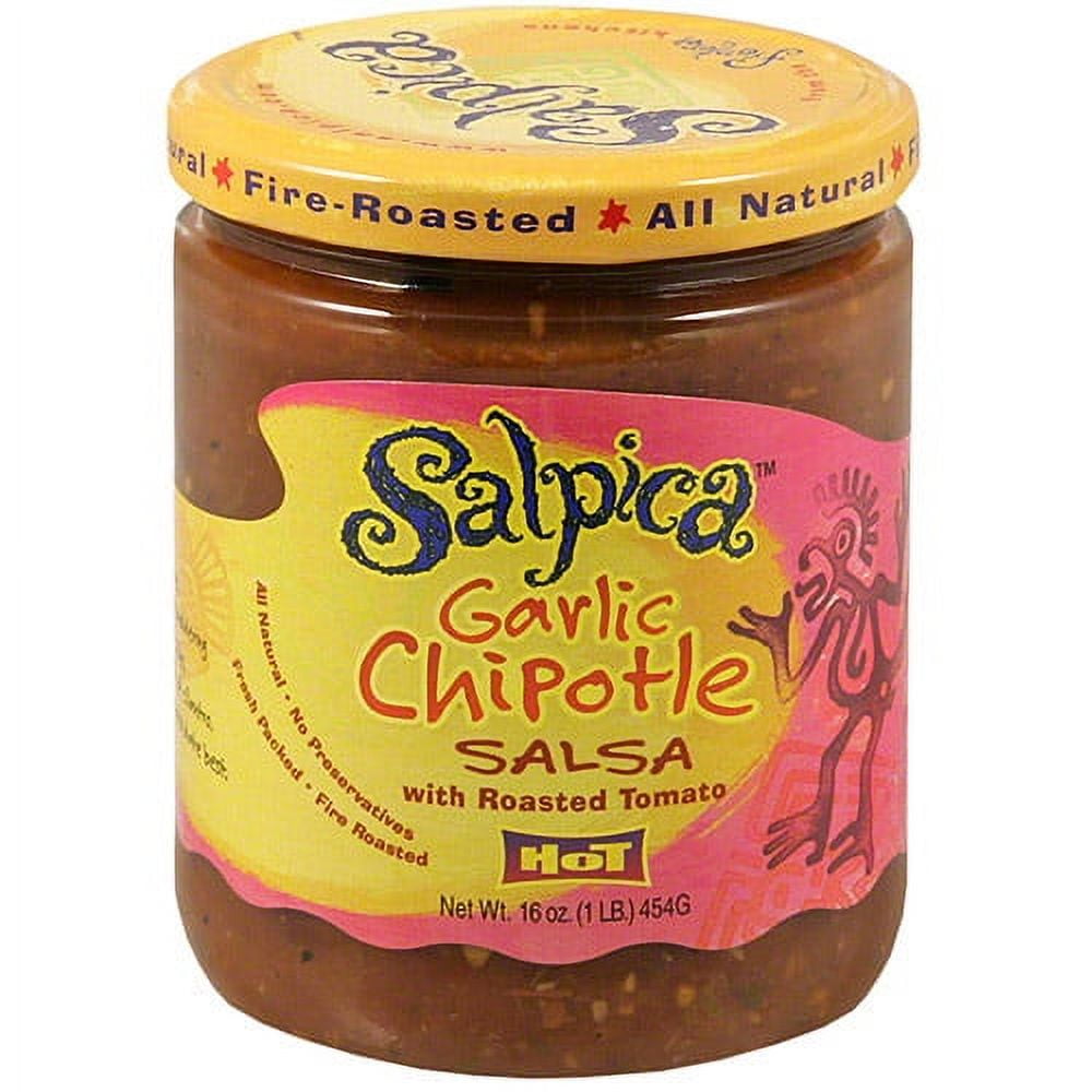 Salpica Chipotle Garlic Salsa, 16 oz (Pack of 6)
