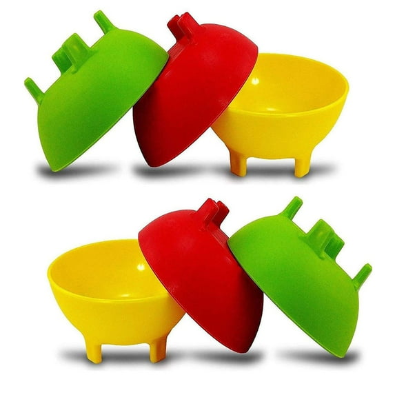 Salsa Bowls Tazon para Salsas Plastic Mexico Molcajete Chips Guacamole, Serving Dish, Sauce Cup, Side dish, Snack - Set of 6
