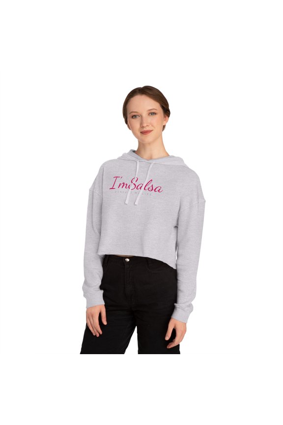Salsa Dance Gift Women’s Cropped Hooded Sweatshirt