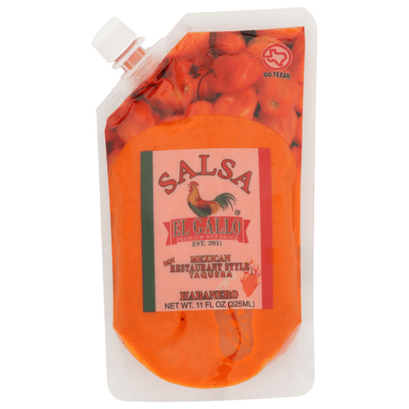 Salsa El Gallo Habanero Restaurant Style Salsa 11 oz (Pack of 6)