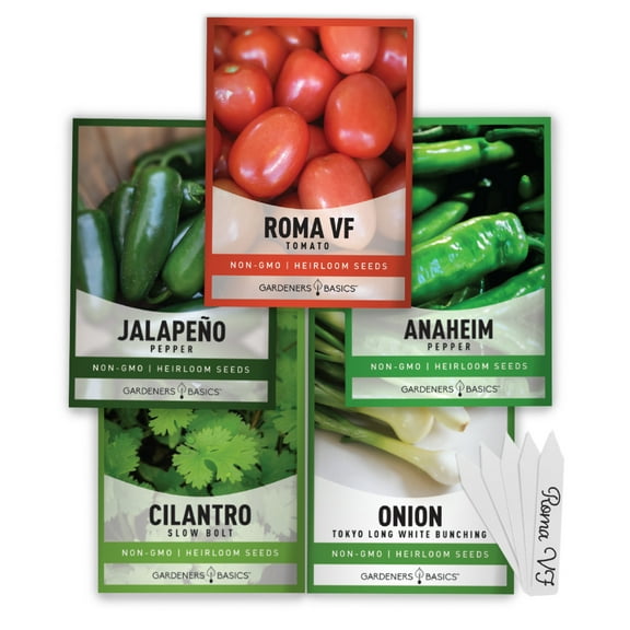 Salsa Garden Seed Assortment | 5 Variety Pack