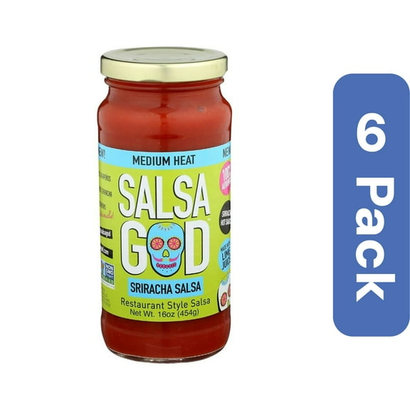 Salsa God Sriracha Salsa 16 oz (Pack Of 6)