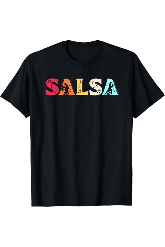 Salsa Latin Dancer Dance Lover T-Shirt men and women can wear, black, white, gifts