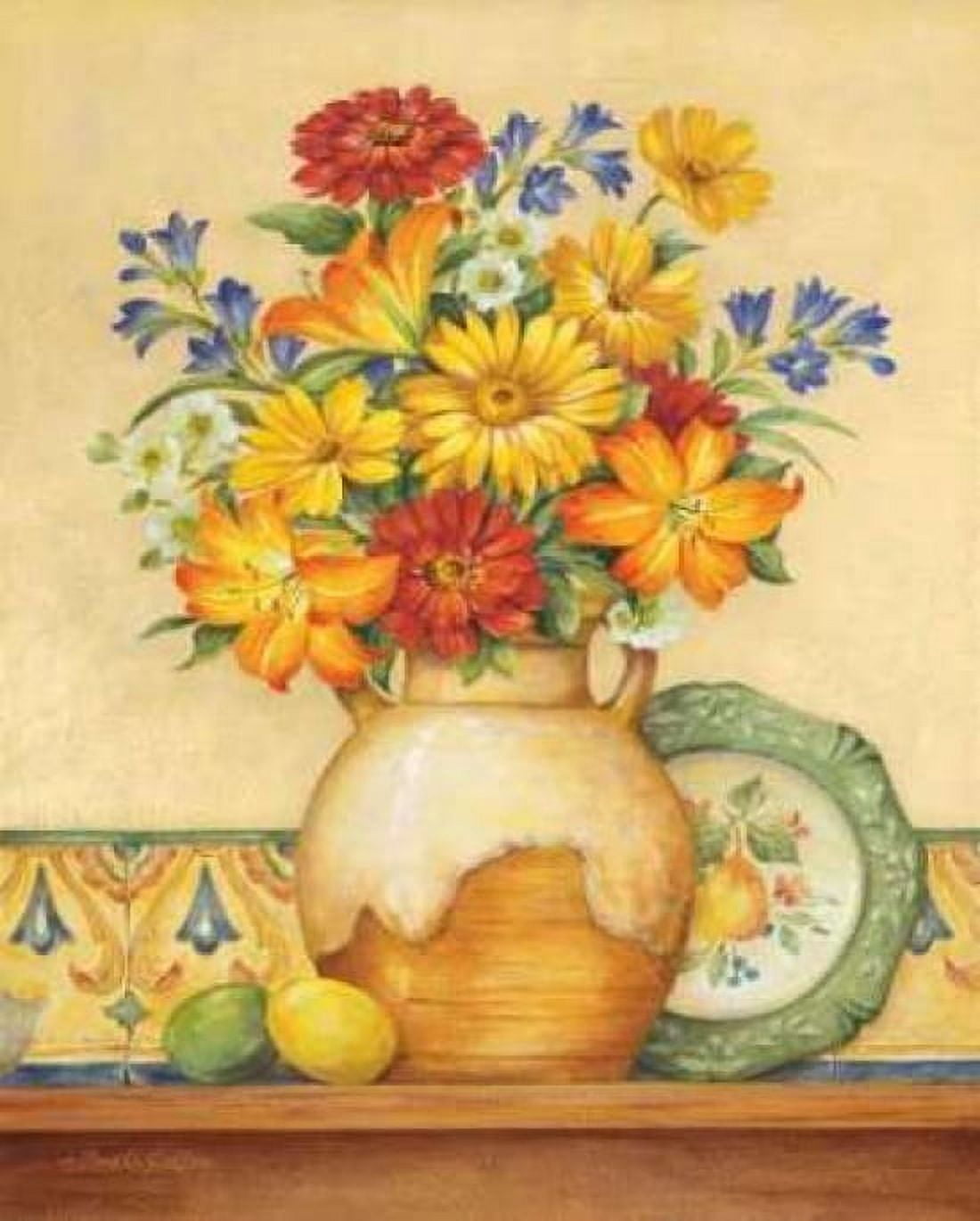 Salsa Lilies Canvas Art - Pamela Gladding (24 x 30)
