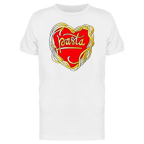 Salsa Pasta Heart T-Shirt Men -Image by Shutterstock, Male Large