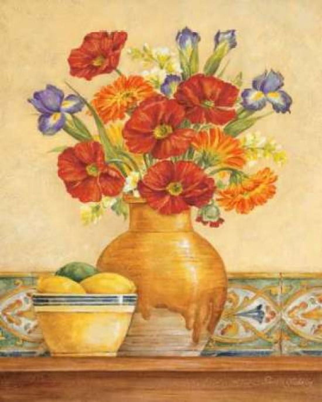 Salsa Poppies Canvas Art - Pamela Gladding (24 x 30)
